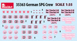 MiniArt Military 1/35 WWII German SPG Crew (4) w/Ammo Boxes & Weapons Kit Media 2 of 2