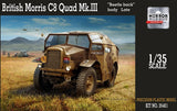 Mirror Models Military 1/35 British Morris C8 Quad Mk III Beetle-Back Body Late Artillery Tractor Kit