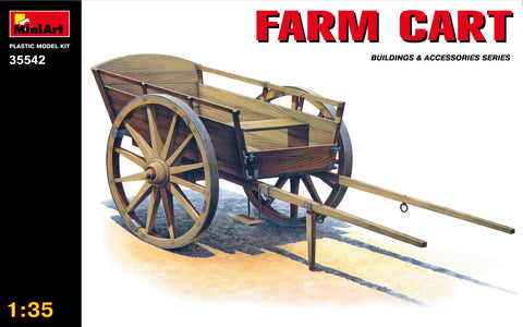 MiniArt Military Models 1/35 Farm Cart Wooden Type Kit