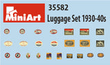 MiniArt Military 1/35 Luggage Set 1930-40s (Dock Cart, Pram, Suitcases & Bags) (New Tool) Kit