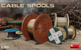 MiniArt Military 1/35 Cable Spools (6 w/20 Decal Options) (New Tool) Kit