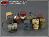 MiniArt Military 1/35 WWII German 200L Fuel Drum Set (12) Kit