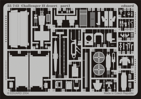 Eduard Details 1/35 Armor- Challenger II Desert for TAM