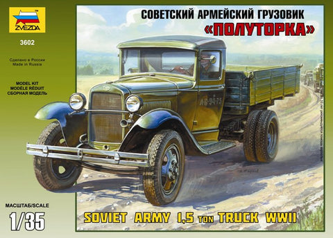Zvezda Military 1/35 WWII Soviet 1,5-Ton Army Truck Kit