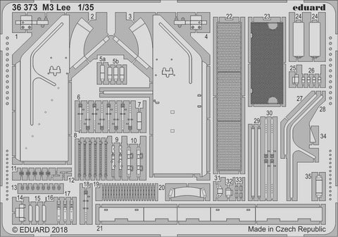 Eduard Details 1/35 Armor- M3 Lee for Takom Kit