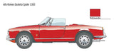 Italeri Model Cars 1/24 Alfa Romeo Giulietta Spider 1300 Car Kit