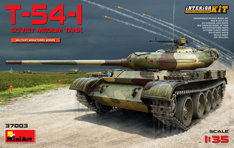 MiniArt Military Models 1/35 Soviet T54-1 Medium Tank w/Full Interior Kit