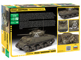 Zvezda Military 1/35 M4A2 Sherman Medium Tank (New Tool) Kit