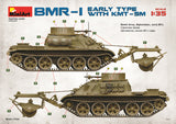 MiniArt Military 1/35 BMR1 Early Mod Mine Clearing Armored Vehicle w/KMT5M Mine Plow (New Tool) Kit