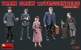 MiniArt Military Models 1/35 Tram Crew (2) & Passengers (3) for #38003 Kit