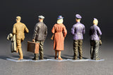 MiniArt Military Models 1/35 Tram Crew (2) & Passengers (3) for #38003 Kit