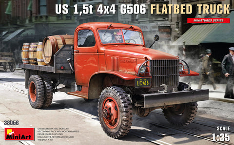 MiniArt Military 1/35 US G506 1.5-Ton 4x4 Flatbed Truck Kits