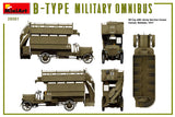 MiniArt Military 1/35 WWI B-Type Military Omnibus Kit