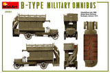 MiniArt Military 1/35 WWI B-Type Military Omnibus Kit