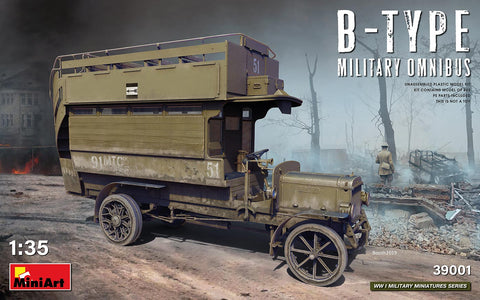 MiniArt Military 1/35 WWI B-Type Military Omnibus Kit