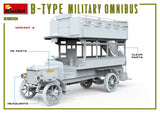 MiniArt Military 1/35 WWI B-Type Military Omnibus Kit