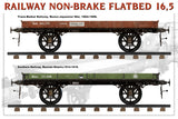 MiniArt Military 1/35 WWI Russian 16.5-Ton Railway Non-Brake Flatbed Kit