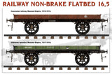 MiniArt Military 1/35 WWI Russian 16.5-Ton Railway Non-Brake Flatbed Kit