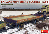 MiniArt Military 1/35 WWI Russian 16.5-Ton Railway Non-Brake Flatbed Kit