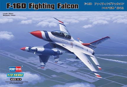 Hobby Boss Aircraft 1/72 F-16D Falcon Thunderbirds Kit