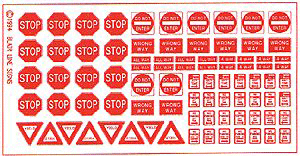 Blair Line N Highway Signs - Regulatory Signs #2 1930-Present (Red, White)