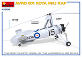 MiniArt Aircraft 1/35 Avro 671 Rota Mk I RAF Two-Seater Autogyro (New Tool) Kit