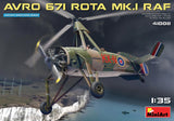 MiniArt Aircraft 1/35 Avro 671 Rota Mk I RAF Two-Seater Autogyro (New Tool) Kit