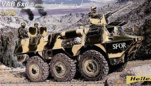 Heller Military 1/35 VAB 6x6 Troop Transporter Vehicle Kit