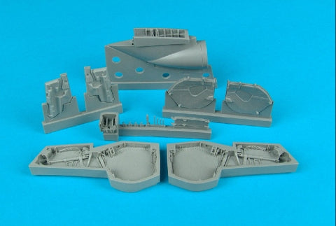 Aires Hobby Details 1/48 BAC EE Lightning F Mk 2/6 Wheel Bays For ARX (Resin)