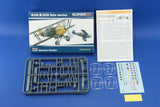 This is a plastic model assembly Ltd Edition kit of the Eduard 1/144 scale Czech Air Force Avia B534 Pre-WWII Era Late Series Quattro Combo aircraft.