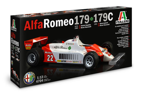 Italeri Model Cars 1/12 Alfa Romeo 179/179C Formula 1 Race Car Kit