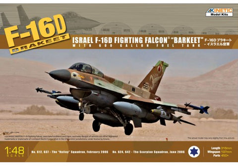 Kinetic Aircraft 1/48 F-16D Brakeet IAF Kit