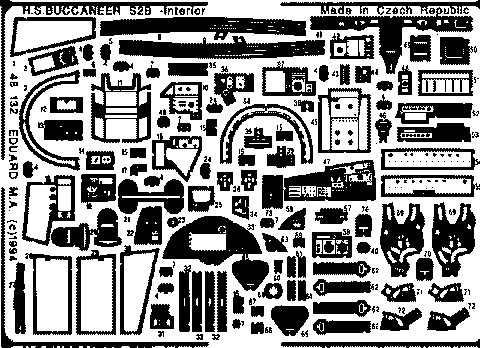 Eduard Details 1/48 Aircraft- HS SZB Interior for ARX