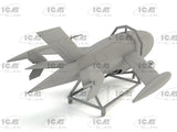 ICM Aircraft 1/48 KDA1 Q2A Firebee Drone w/Trailer (New Tool Kit