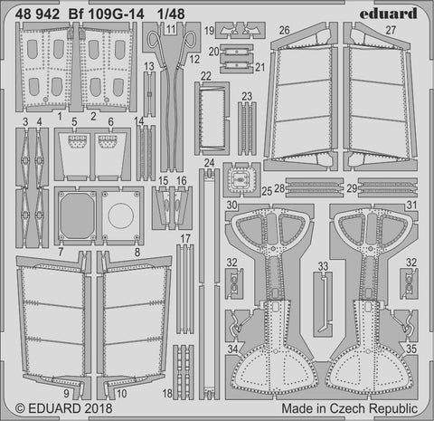 Eduard Details 1/48 Aircraft- Bf109G14 for Eduard Kit