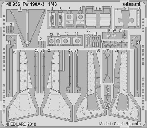 Eduard Aircraft 1/48 Aircraft - Fw190A3 for EDU