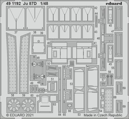 Eduard Details 1/48 Aircraft- Ju87D for HSG & Hobby 2000 (Painted)