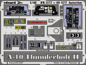 Eduard Details 1/48 Aircraft- A10 Thunderbolt II Interior for ITA (Painted)