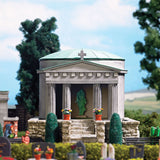 Busch HO Cemetery Mausoleum Kit
