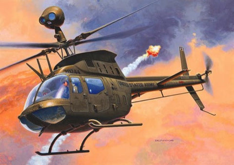 Revell Germany Aircraft 1/72 Bell OH58D Kiowa Helicopter Kit