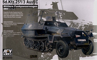 AFV Club Military 1/35 SdKfz 251/3 Ausf C Mittlere FunkPzWg Halftrack Kit