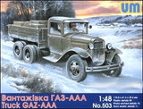 Unimodel Military 1/48 GAZ-AAA WWII Russian Truck Kit