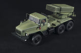 Zvezda Military 1/35 Russian BM21Grad Rocket Launcher Vehicle Kit