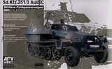 AFV Club Military 1/35 SdKfz 251/3 Ausf C Mittlere FunkPzWg Halftrack Kit