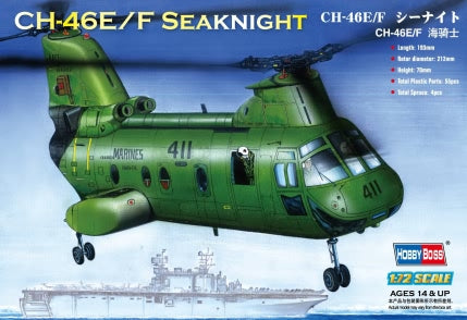 Hobby Boss Aircraft 1/72 CH-46E Sea Knight Kit