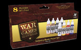 Vallejo Acrylic 17ml Bottle Infantry Basic WWII Wargames Paint Set (8 Colors)