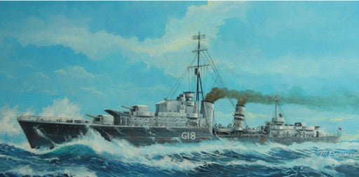 Trumpeter Ship Models 1/700 HMS Zulu (G18) British Tribal Class Destroyer 1941 Kit