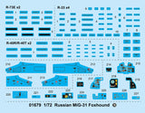 Trumpeter Aircraft 1/72 MiG31 Foxhound Russian Fighter Kit