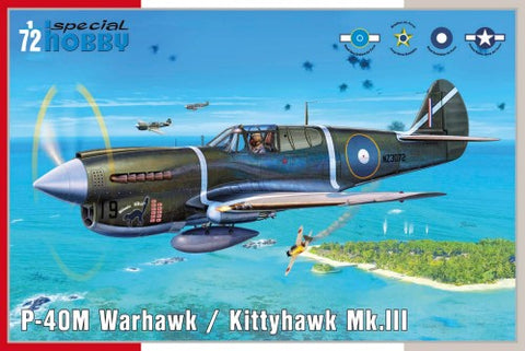 Special Hobby Aircraft 1/72 P40M Warhawk/Kittyhawk Mk II Fighter Kit