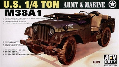 AFV Club Military 1/35 US M38A1C 1/4-Ton Jeep Kit